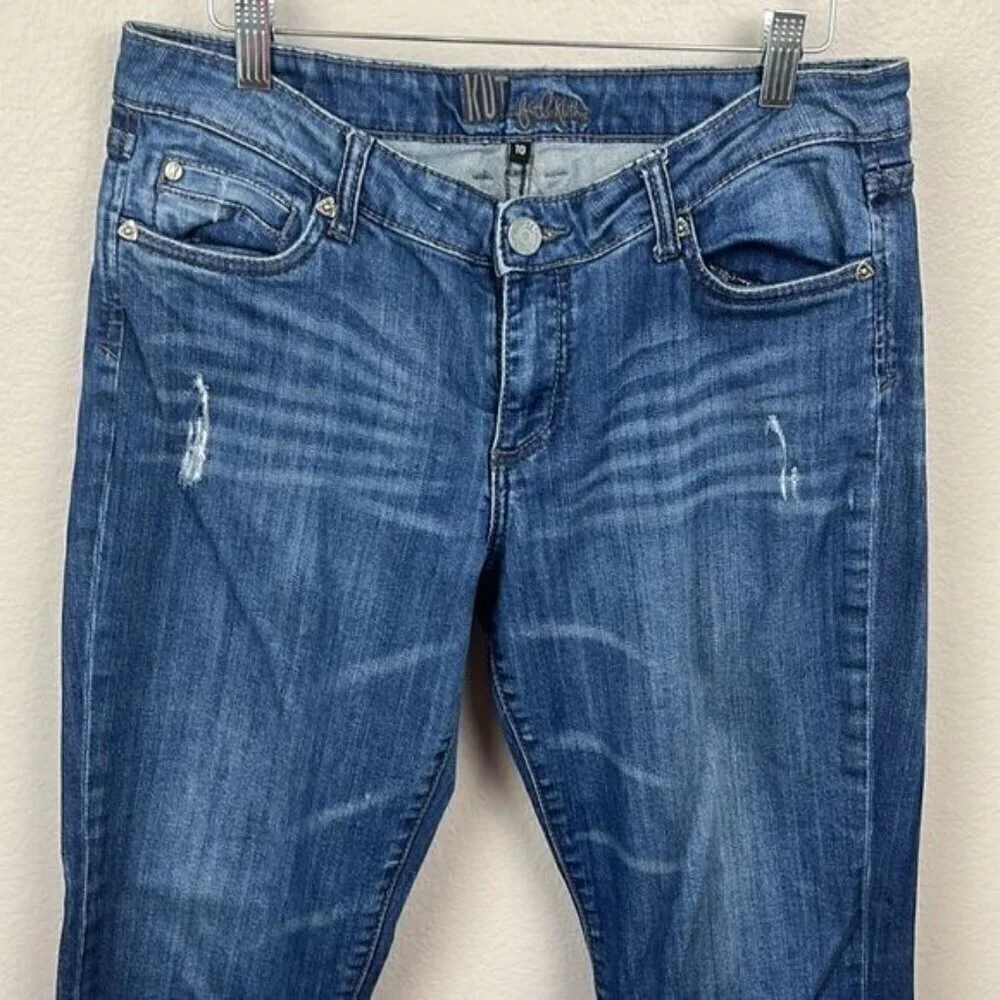 Kut from the Kloth Stevie Jeans Straight Leg Mid-Rise Denim 10 - Picture 3 of 11